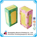 Custom varnishing eco-friendly handmade soap packaging box